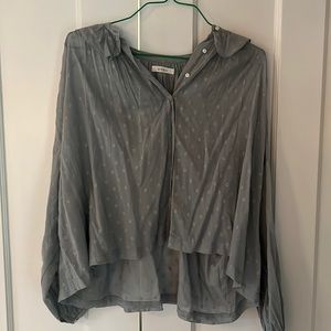Doen 100% cotton semi sheer blouse